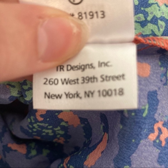 tracy reese v-neck white lace dress with floral underlay - Picture 10 of 10